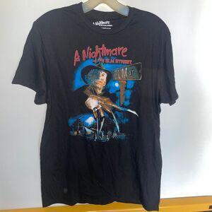 Wes Craven A‎ Nightmare On Elm Street black Graphic T-Shirt Medium
